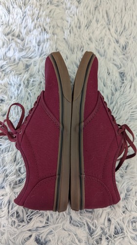 Womens Altwood 7.5 Vans Off The Wall Burgundy Canvas Skate Shoes NEW IN BOX! - Picture 11 of 13