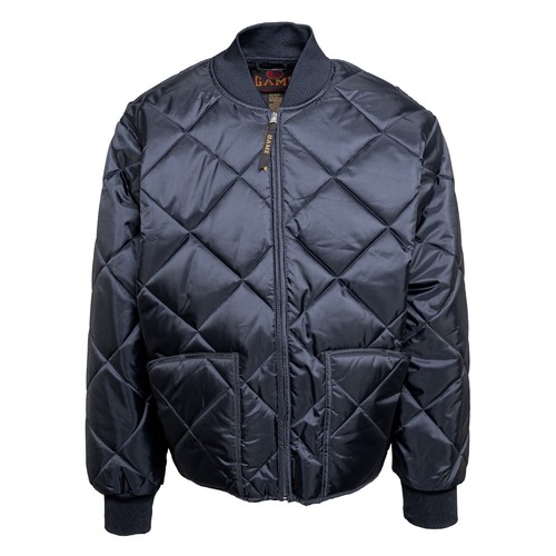 NEW Embroidered GAME Apparel Men's 1221-J The Bravest Diamond Quilt Jacket Navy - Picture 7 of 10