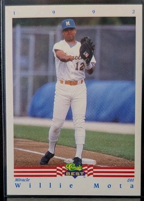 1992 Classic Best Willie Mota #349 Fort Myers Miracle DH (mc)
