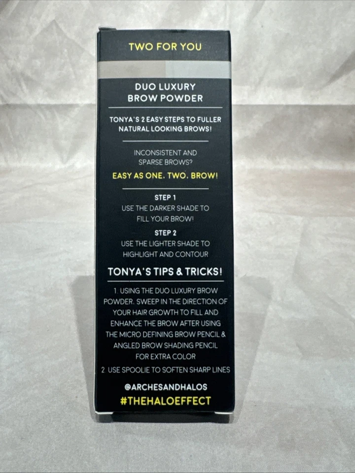 Arches & Halos Duo Luxury Brow Powder in Dark Brown - Image 2 of 4