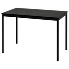 Modern Black Dining Table 110x67cm Kitchen Office Desk Small Space Furniture NEW