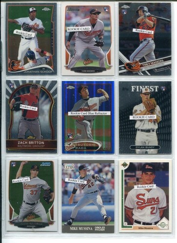 Baltimore Orioles Auto Rookie Ref Team Lot #A 108 Diff, Machado, Mancini, Schoop - Picture 2 of 12