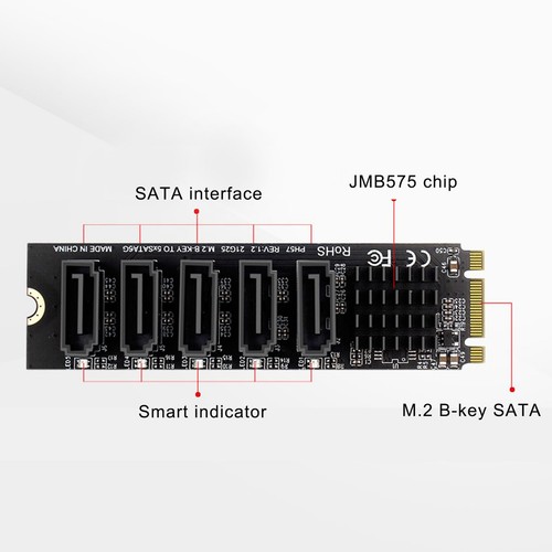 Konvertieren Sie Die Adapterkarte M.2 Ngff B-Key In Eine 5-Port-6-Gbps NTS - Bild 6 von 24