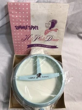 Vintage 1950's TOMMEE TIPPEE Three Section Diner Hot Plate IN ORIGINAL BOX Blue