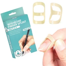 Dr. Clarke's Original Wishbone Finger Splints - Size 5, 6, 7 - 3 Pack - Finge...