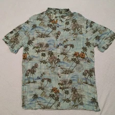 Batik Bay Men's LT Tropical Island Palm Tree Hawaiian Aloha Short Sleeve Shirt