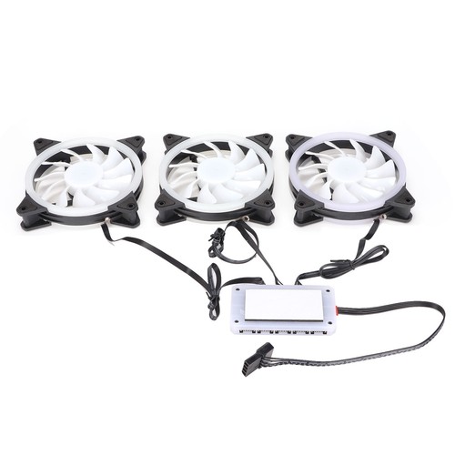 CPU Fan 11 Blades RGB Colorful Enhanced Frame Design Shockproof Silent Stron NEW - Afbeelding 9 van 12