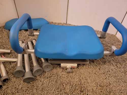 Platinum health Carousel Sliding & Swivel Shower Chair Tub Transfer Bench - Picture 9 of 13