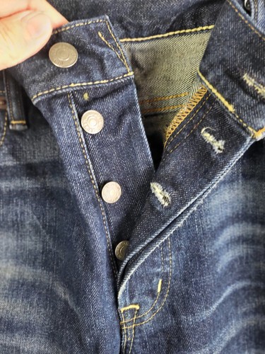 Denim Supply Ralph Lauren Jeans Men 38x30 Blue Slim Distressed - Picture 4 of 14