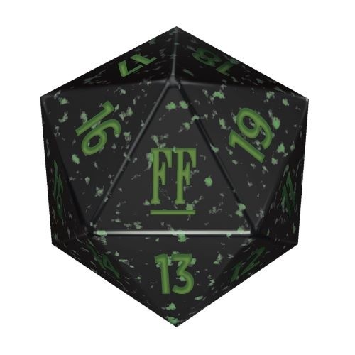 MTG 20-SIDED D20 LIFE COUNTER DICE Final Fantasy FIN - GREEN - Picture 1 of 1