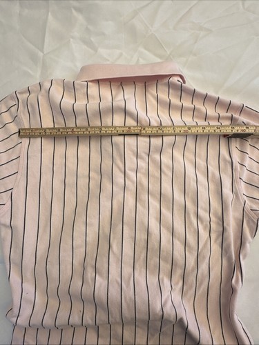 Paul & Shark Yachting Shirt Mens Large Pink Black Stripe Polo Golf Preppy Italy - Picture 11 of 12