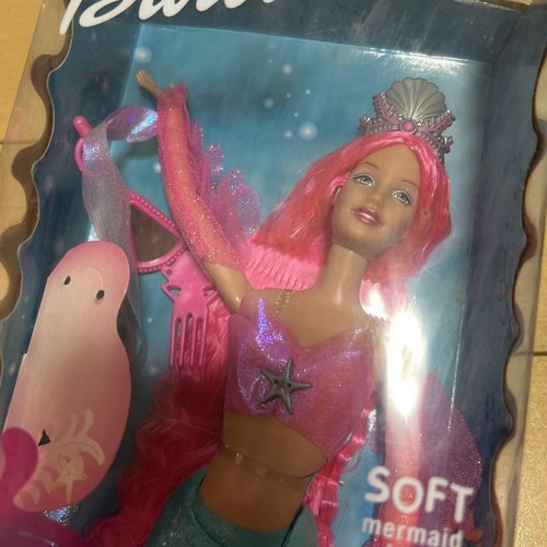 Barbie Mermaid Fantasy Doll 2002 Pink Long Hair with Mirror & Comb - Used - Imagen 3 de 7