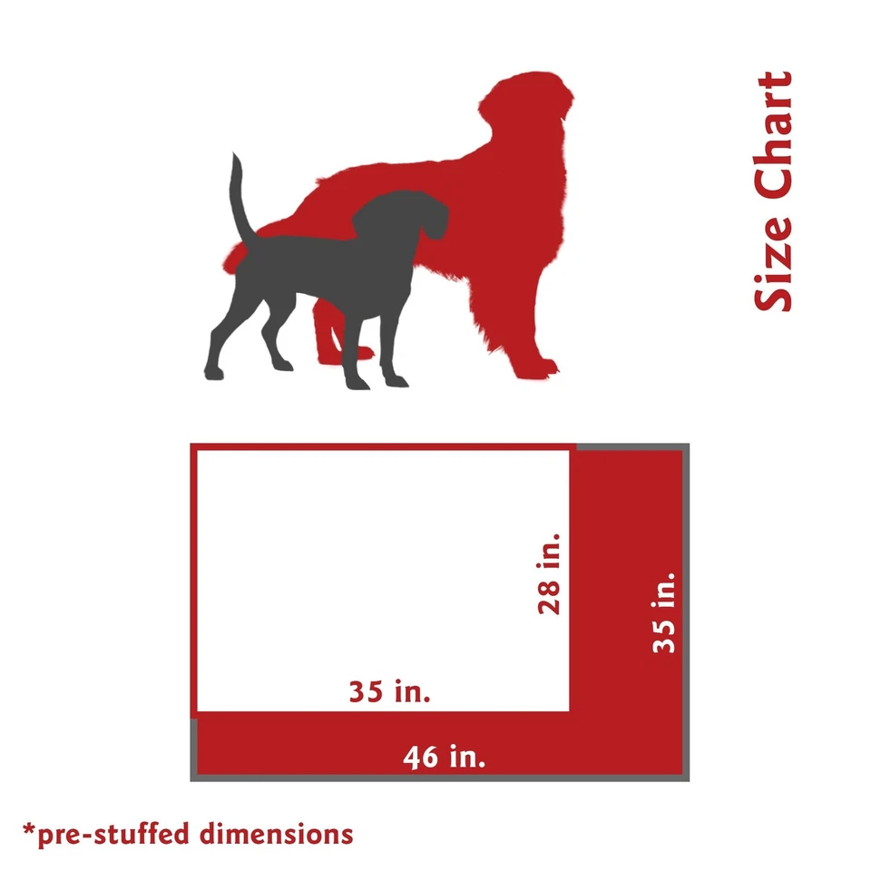 Majestic Super Value Dog Pet Bed Large Khaki Large (46 in. x 35 in.) - Image 4 of 4