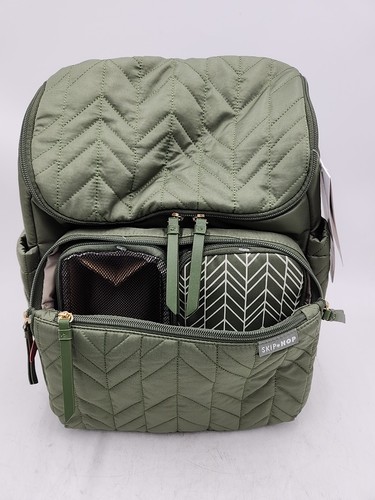 NEU Skip Hop Forma Windelrucksack + Aufbewahrungstasche für Eltern - Salbei