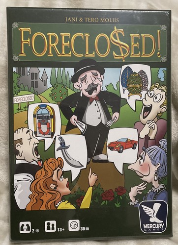 Mercury Games - FORECLOSURE Game - Anyone Can Make A Million - RARE (SEALED) - Picture 1 of 2