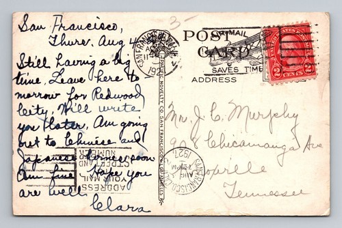 Tarjeta postal vintage de San Francisco CA-California, oficina telefónica china, c1927 - Imagen 2 de 2