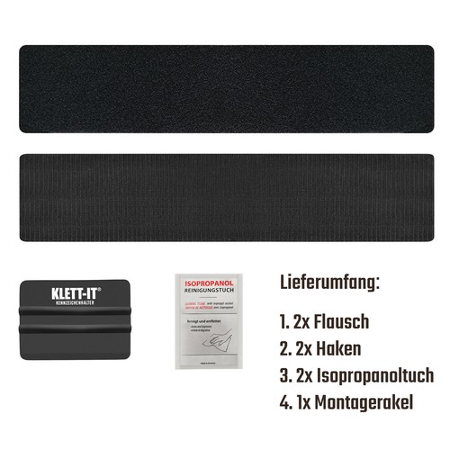 Kennzeichenhalter Kennzeichenhalterung Klett rahmenlos 2 Stück - Bild 5 von 7