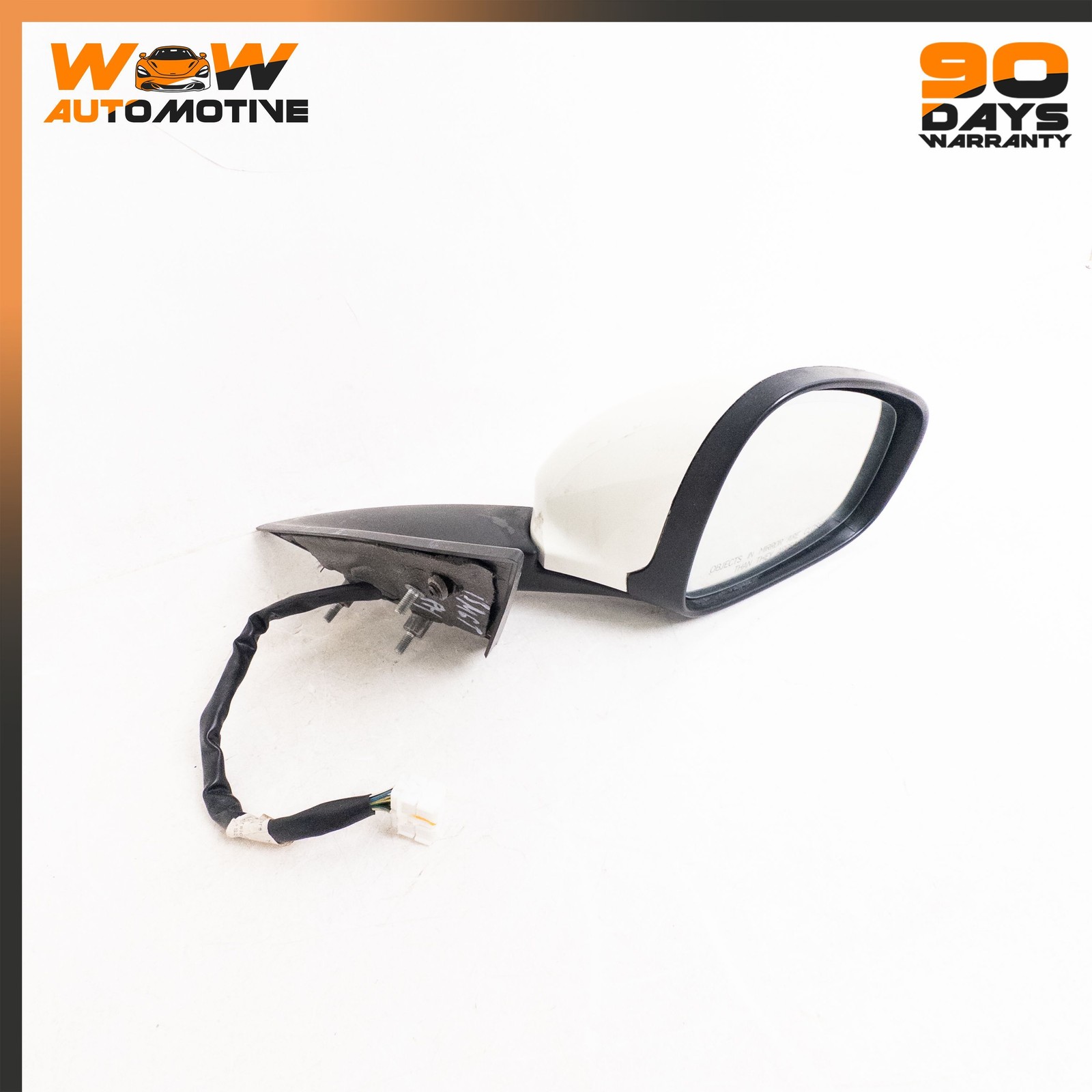 08-19 MASERATI GRANTURISMO S REAR RIGHT VIEW DOOR MIRROR ASSEMBLY WHITE OEM