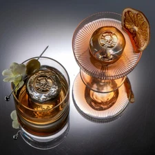 Non Electric Ice Mold, 2 Large Clear Spheres For Bourbon Cocktails