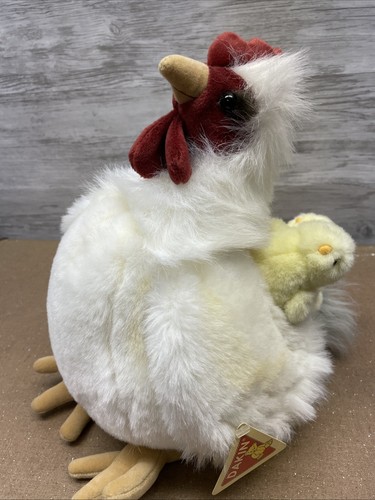 Gallina e 3 pulcini vintage con magneti di Applause Dakin con etichette. - Foto 2 di 7