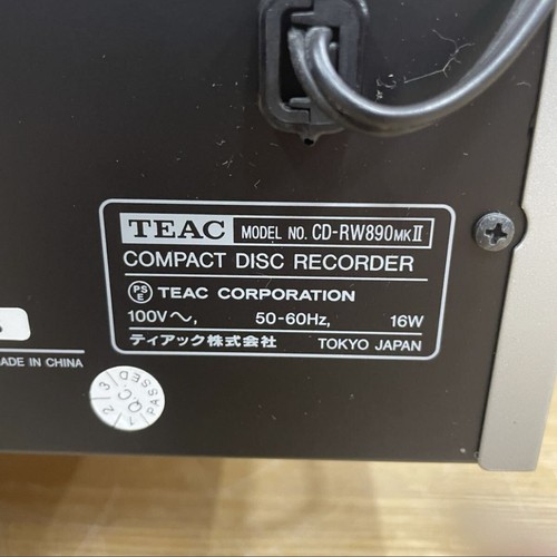 TEAC CD-RW890MKⅡCompact disc recorder Silver Operation confirmed Used Japan - Picture 24 of 24