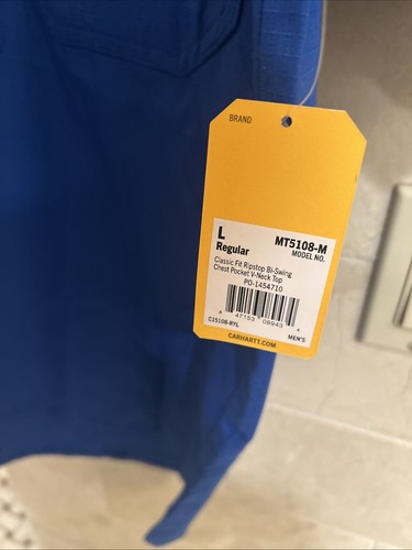Carhartt Herren Ripstop Utility Scrub Top in Royalblau Größe Large - Bild 4 von 7