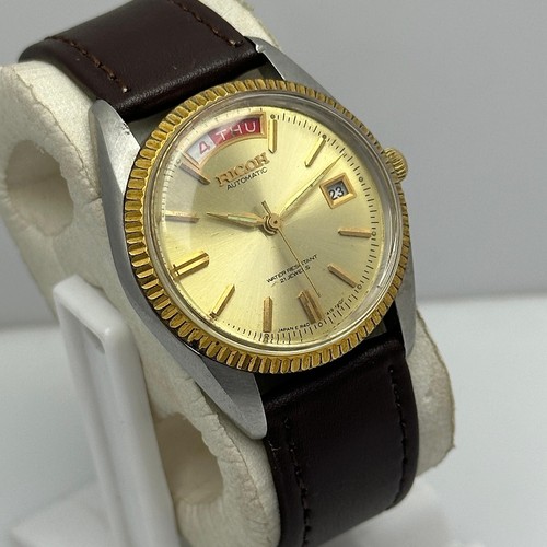 Ricoh President Golden Dial 21 Jewels Vintage Men's Watch - Picture 5 of 10