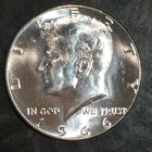 1966 Kennedy Half Superb Uncirculated 40% Silver - High Quality Scans #R292