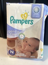 2016 Pampers Gentle Care Jumbo Newborn Diapers 27 count