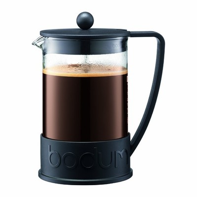 Prensa Francesa De Vidrio Borosilicato 51oz Color Negro Hecha En Portugal