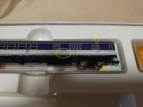 Minitrix 15837 Db German Federal Railroad Express Train Passenger Car Set Trix - Picture 6 of 9