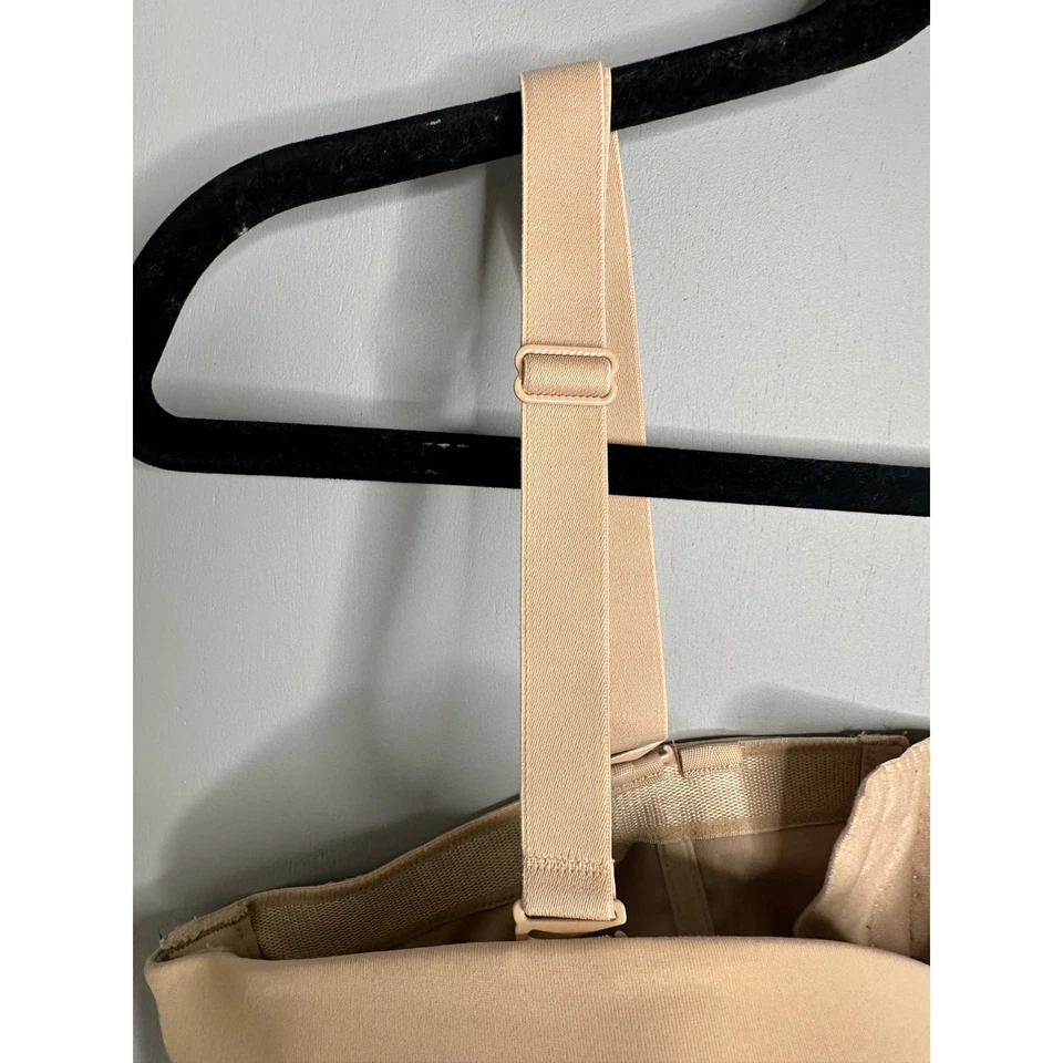 Cacique Smoothing Strapless Bra Beige 44DDD Full Coverage Adjustable - Image 3 of 4