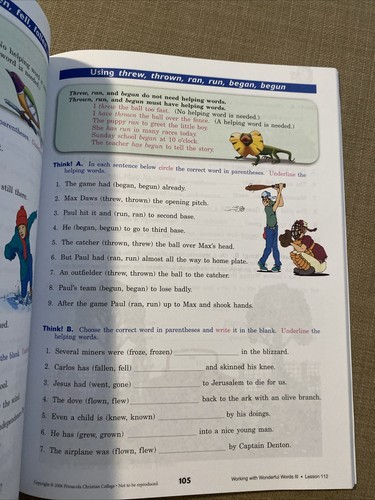 Writing and Grammar Work-text language 3 A Beka Book forth edition - Picture 4 of 8