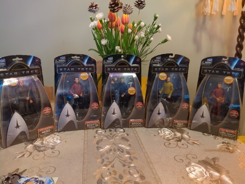 Star Trek Warp Collection Playmate's Toys Articulated Toy Figure Bundle x5 NEW - Picture 1 of 11