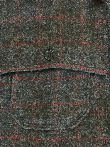 VTG LL BEAN Wool Mackinaw Coat Jacket Medium Full Zip Gray HUNTING USA Made - Picture 3 of 16