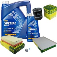 Mann Inspektionspaket Filterset 6L Mannol Special Plus 10W-30 FüR Audi A6 2.6