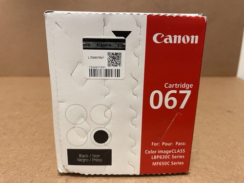 Genuine OEM Canon 067 Black Toner Cartridge Laser MF650C LB630C NEW SEALED - Bild 5 von 6