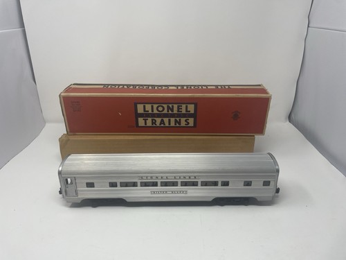 Lionel 2534 Vintage O Silver Bluff Aluminium Pullman Wagen mit Box und Einsatz!