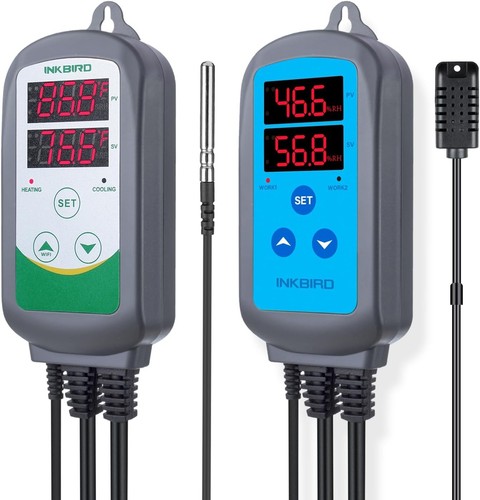 INKBIRD Digital Thermostat Humidity & Temperature Controller For Greenhouse NEW - Picture 1 of 3