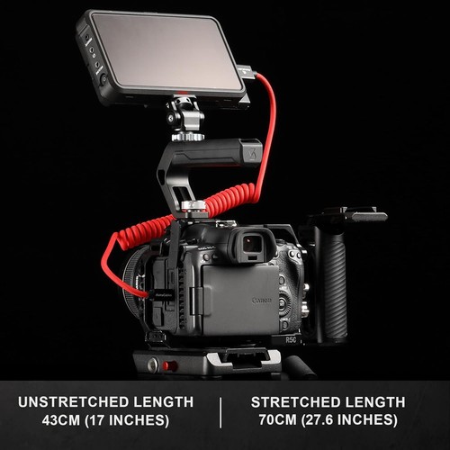 Cable En espiral trenzado 8K 2.1 Micro HDMI a Full HDMI para Atomos Ninja V 4K 60P - Imagen 7 de 34