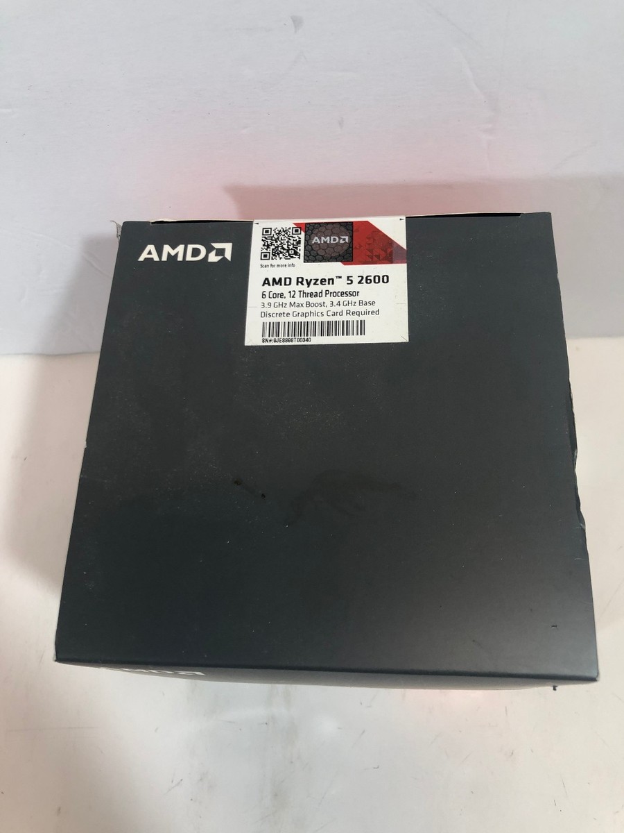 PCパーツ AMD - AMD Ryzen 5 2600  BOX CPU NEW AMD Ryzen 5 2600 3.9GHz 6 Core Socket AM4 Boxed