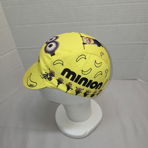 Cappellino ciclismo Minions 100% COTONE negli Stati Uniti TAGLIA UNICA adatto alla maggior parte usato in ottime condizioni - Foto 3 di 7