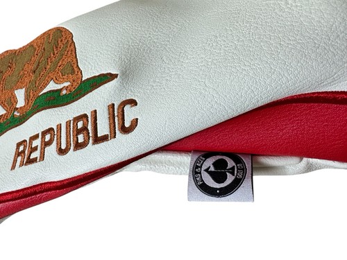 Pins & Aces Kopfbedeckung Kalifornien Flagge Leder  - Bild 3 von 4