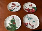 Target Wondershop 11" Set of 4 New Melamine Dinner Plates Holiday Christmas