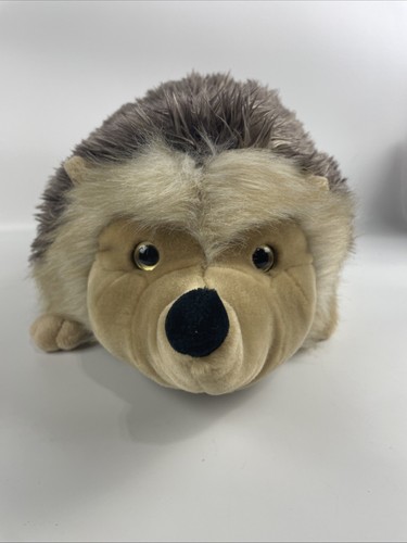 Shaggy Hedgehog Plush Brown Woodland Forest Wildlife Toys R Us Stuffed Animal - Picture 2 of 13