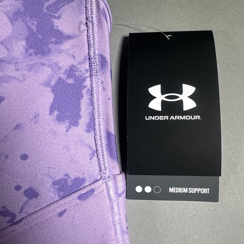 Reggiseno sportivo donna Under Armour 1X/48/50/1x supporto medio viola aderente incrociato - Foto 4 di 13