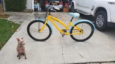 Rare 26” Nirve PAUL FRANK Monkey Beach Cruiser Bike Blue/ Yellow  BICYCLE
