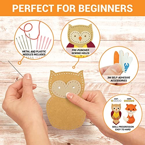 Sewing Kit for Kids, Fun and Educational Animal Craft Set for Boys and Girls - Picture 6 of 8