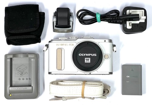 Near Mint Olympus PEN E-PL8 Camera - White (Body Only) **1328 shots** #6563 - Picture 2 of 12