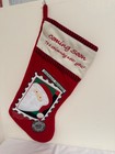 Christmas Stocking Coming Soon Overnight Reindeer Santa N Pole Sp Delivery 18" 5